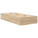 vidaXL Rám postele s úložným prostorem Sonoma dub 90 x 200 cm – Obrázok 2
