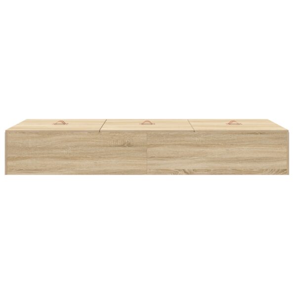 vidaXL Rám postele s úložným prostorem Sonoma dub 90 x 200 cm – Obrázok 7