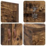 vidaXL Rám postele s úložným priestorom Dymený dub 90x200 cm – Obrázok 10