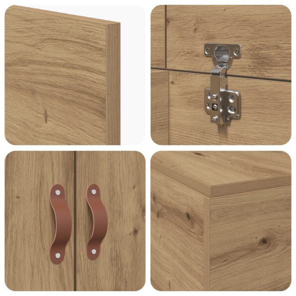 vidaXL Rám postele s úložným prostorem Remeselný dub 90 x 200 cm – Obrázok 10