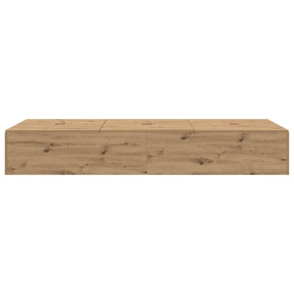 vidaXL Rám postele s úložným prostorem Remeselný dub 90 x 200 cm – Obrázok 7
