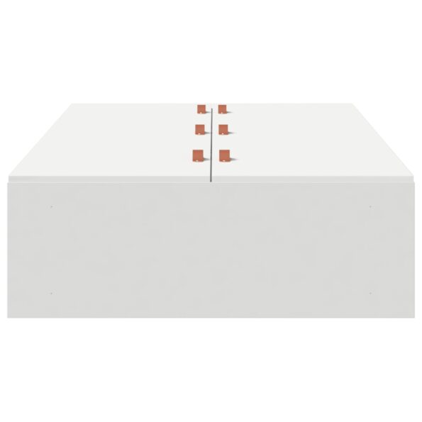 vidaXL Rám postele s úložným priestorom Biela 100x200 cm – Obrázok 6