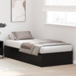 vidaXL Rám postele s úložným prostorem Čierny dub 100 x 200 cm – Obrázok 5