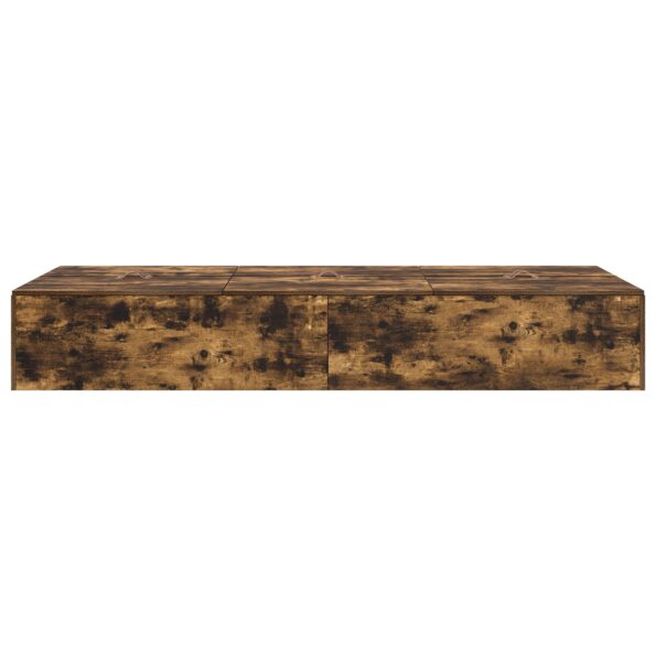 vidaXL Rám postele s úložným prostorem Dymová dub 100 x 200 cm – Obrázok 7