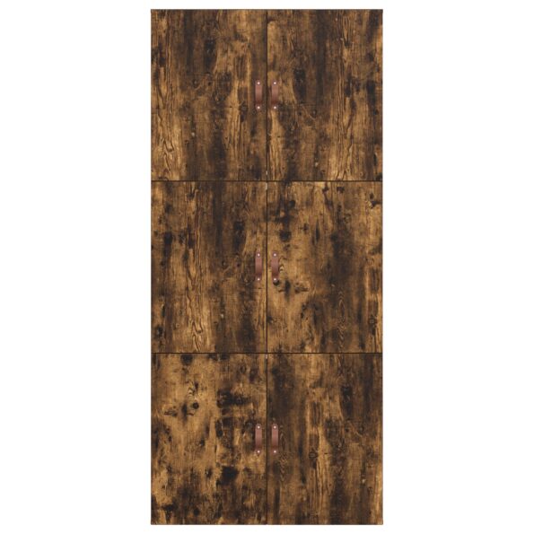 vidaXL Rám postele s úložným prostorem Dymová dub 100 x 200 cm – Obrázok 9