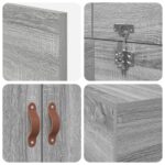 VidaXL Rám postele s úložným priestorom sivý Sonoma 100x200 cm – Obrázok 10