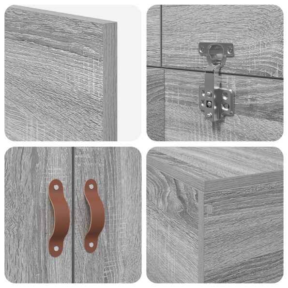 VidaXL Rám postele s úložným priestorom sivý Sonoma 100x200 cm – Obrázok 10