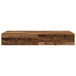 vidaXL Rám postele s úložným prostorem Staré drevo 100 x 200 cm – Obrázok 7