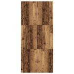 vidaXL Rám postele s úložným prostorem Staré drevo 100 x 200 cm – Obrázok 9