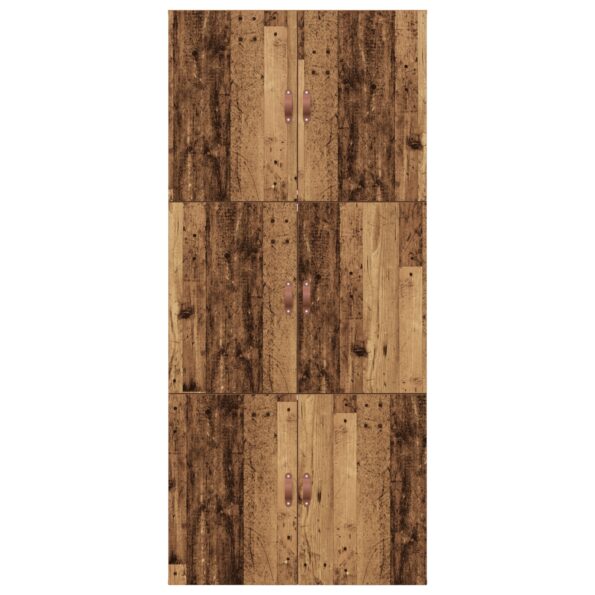 vidaXL Rám postele s úložným prostorem Staré drevo 100 x 200 cm – Obrázok 9