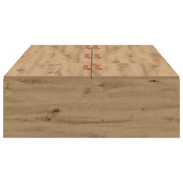 vidaXL Rám postele s úložným prostorem Remeselný dub 100 x 200 cm – Obrázok 6
