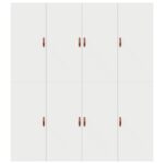 vidaXL Rám postele Biela Drevo King Rám postele s úložným priestorom – Obrázok 9