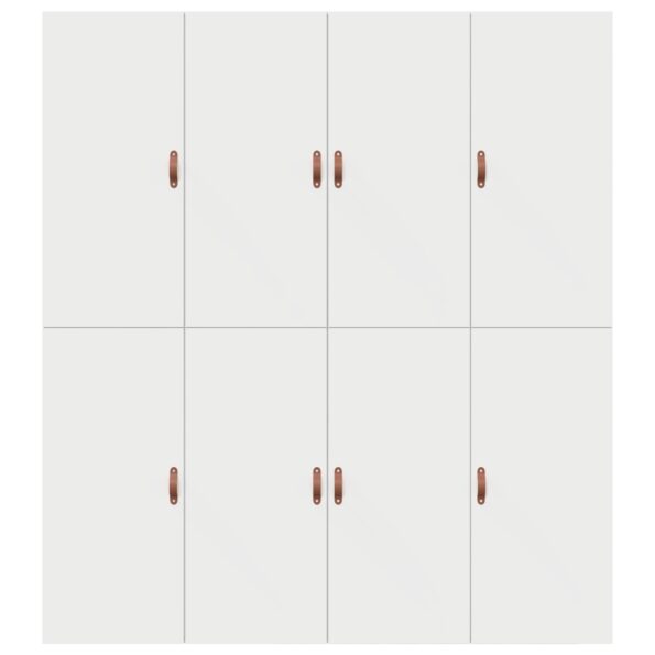 vidaXL Rám postele Biela Drevo King Rám postele s úložným priestorom – Obrázok 9