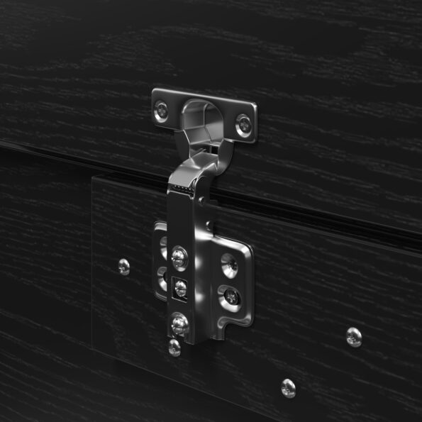 vidaXL Úložný rám postele Čierny dub 200x200 cm – Obrázok 11