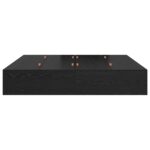 vidaXL Úložný rám postele Čierny dub 200x200 cm – Obrázok 6