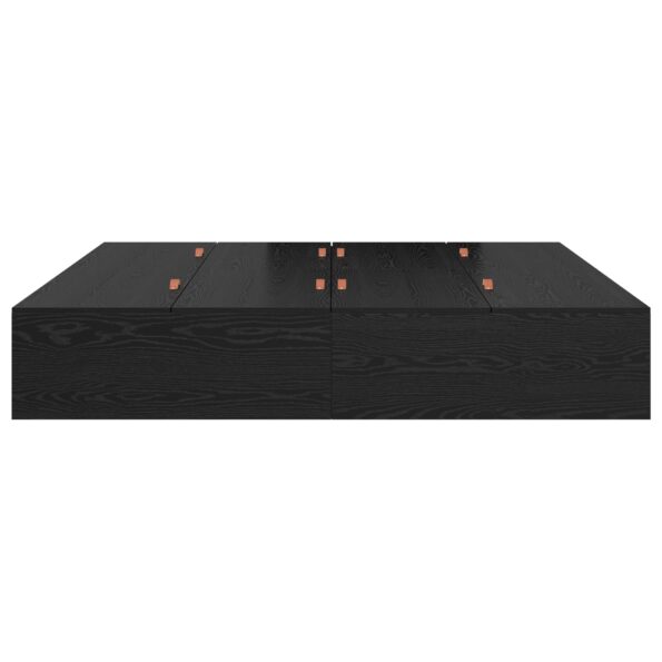 vidaXL Úložný rám postele Čierny dub 200x200 cm – Obrázok 6