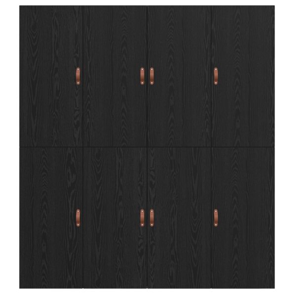 vidaXL Úložný rám postele Čierny dub 200x200 cm – Obrázok 9