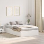 vidaXL Rám postele s úložným prostorem s úložiskom Biela 120 x 200 cm