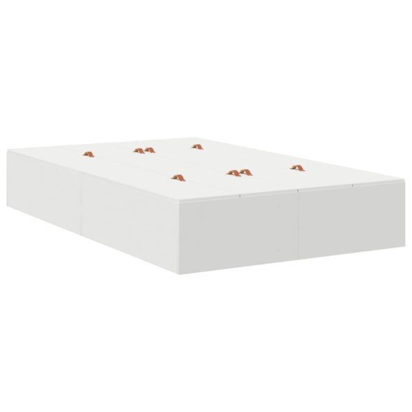 vidaXL Rám postele s úložným prostorem s úložiskom Biela 120 x 200 cm – Obrázok 2