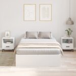 vidaXL Rám postele s úložným prostorem s úložiskom Biela 120 x 200 cm – Obrázok 5