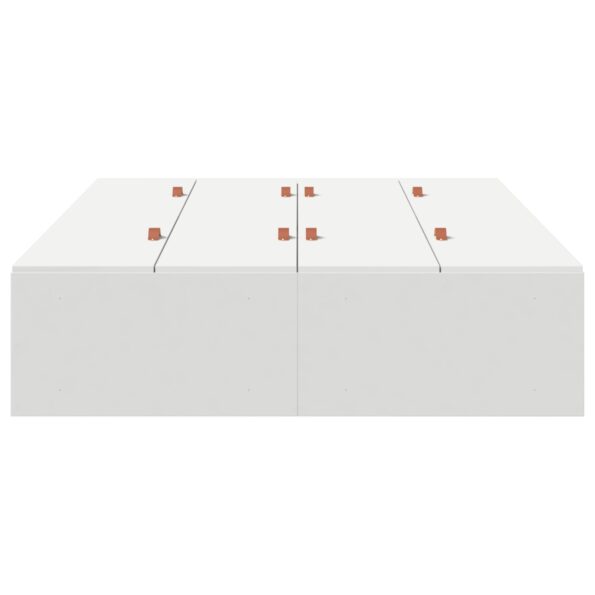 vidaXL Rám postele s úložným prostorem s úložiskom Biela 120 x 200 cm – Obrázok 6