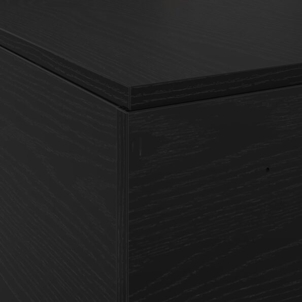 vidaXL Rám postele s úložným prostorem Čierny dub 120 x 200 cm – Obrázok 12