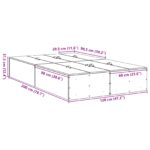vidaXL Rám postele s úložným prostorem Čierny dub 120 x 200 cm – Obrázok 13