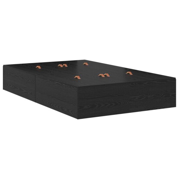 vidaXL Rám postele s úložným prostorem Čierny dub 120 x 200 cm – Obrázok 2