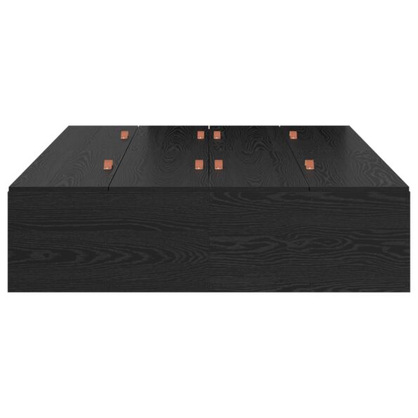 vidaXL Rám postele s úložným prostorem Čierny dub 120 x 200 cm – Obrázok 6