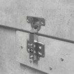 vidaXL Rám postele Betónová sivá Betón Jednolôžkový Pevný – Obrázok 11