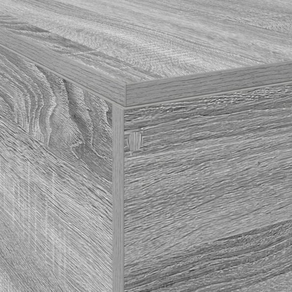 vidaXL Rám postele s úložným priestorom Šedý Sonoma 120x200 cm – Obrázok 12