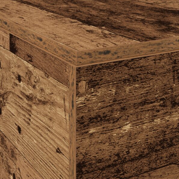 vidaXL Rám postele s úložným priestorom Staré drevo 120x200 cm – Obrázok 12