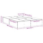 vidaXL Rám postele Biela MDF 140 x 200 cm – Obrázok 13