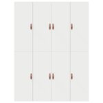 vidaXL Úložný rám postele Biela 150x200 cm – Obrázok 9