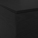 vidaXL Rám postele s úložným priestorom Čierna Dub 150x200 cm – Obrázok 12