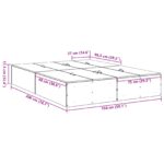 vidaXL Rám postele s úložným priestorom Čierna Dub 150x200 cm – Obrázok 13