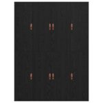 vidaXL Rám postele s úložným priestorom Čierna Dub 150x200 cm – Obrázok 9