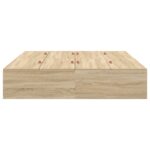 vidaXL Rám postele s úložným priestorom Sonoma Dub 150x200 cm – Obrázok 6