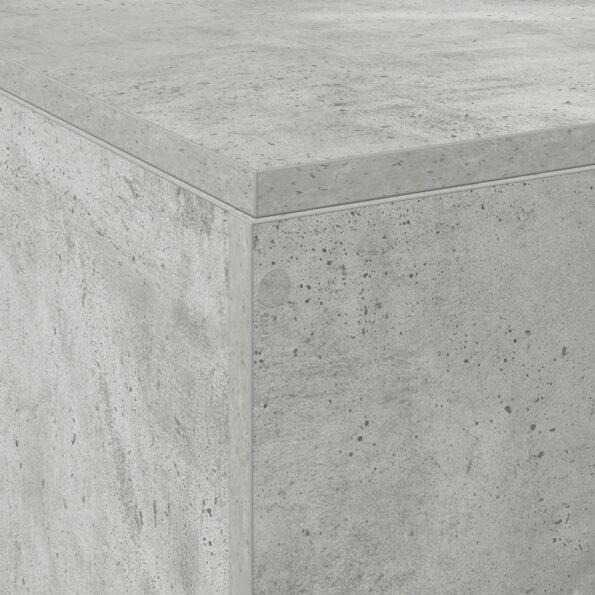 vidaXL Rám postele s úložným priestorom Šedý betón 150x200 cm – Obrázok 12