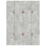 vidaXL Rám postele s úložným priestorom Šedý betón 150x200 cm – Obrázok 9