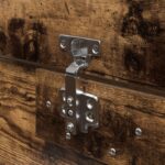 vidaXL Rám postele s úložným priestorom Dymený dub 150x200 cm – Obrázok 11