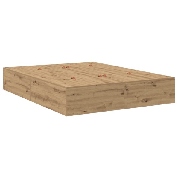 vidaXL Rám postele s úložným priestorom Artisan Oak 150x200 cm – Obrázok 2