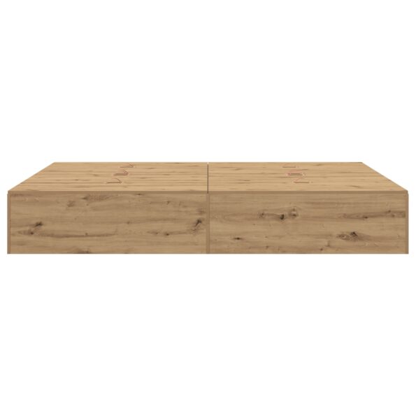 vidaXL Rám postele s úložným priestorom Artisan Oak 150x200 cm – Obrázok 7
