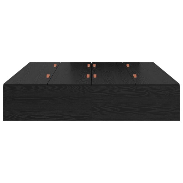 vidaXL Rám postele s úložným priestorom Čierny Dub 200x200 cm – Obrázok 6