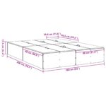 vidaXL Rám postele s úložným priestorom Šedý Sonoma 160x200 cm – Obrázok 13