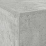 vidaXL Rám postele s úložným priestorom Šedý betón 180x200 cm – Obrázok 12