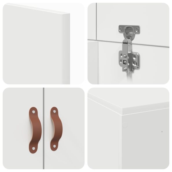 vidaXL Rám postele s úložným priestorom Biela 90x190 cm – Obrázok 10