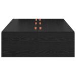 vidaXL Úložný rám postele Čierny dub 75x190 cm Inžinierske drevo – Obrázok 6