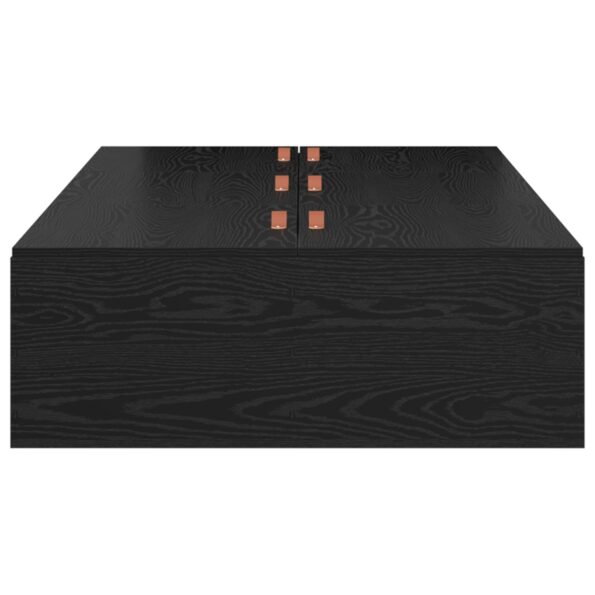 vidaXL Úložný rám postele Čierny dub 75x190 cm Inžinierske drevo – Obrázok 6