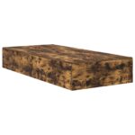 vidaXL Rám postele s úložným prostorem Dymová dub 70 x 190 cm – Obrázok 2